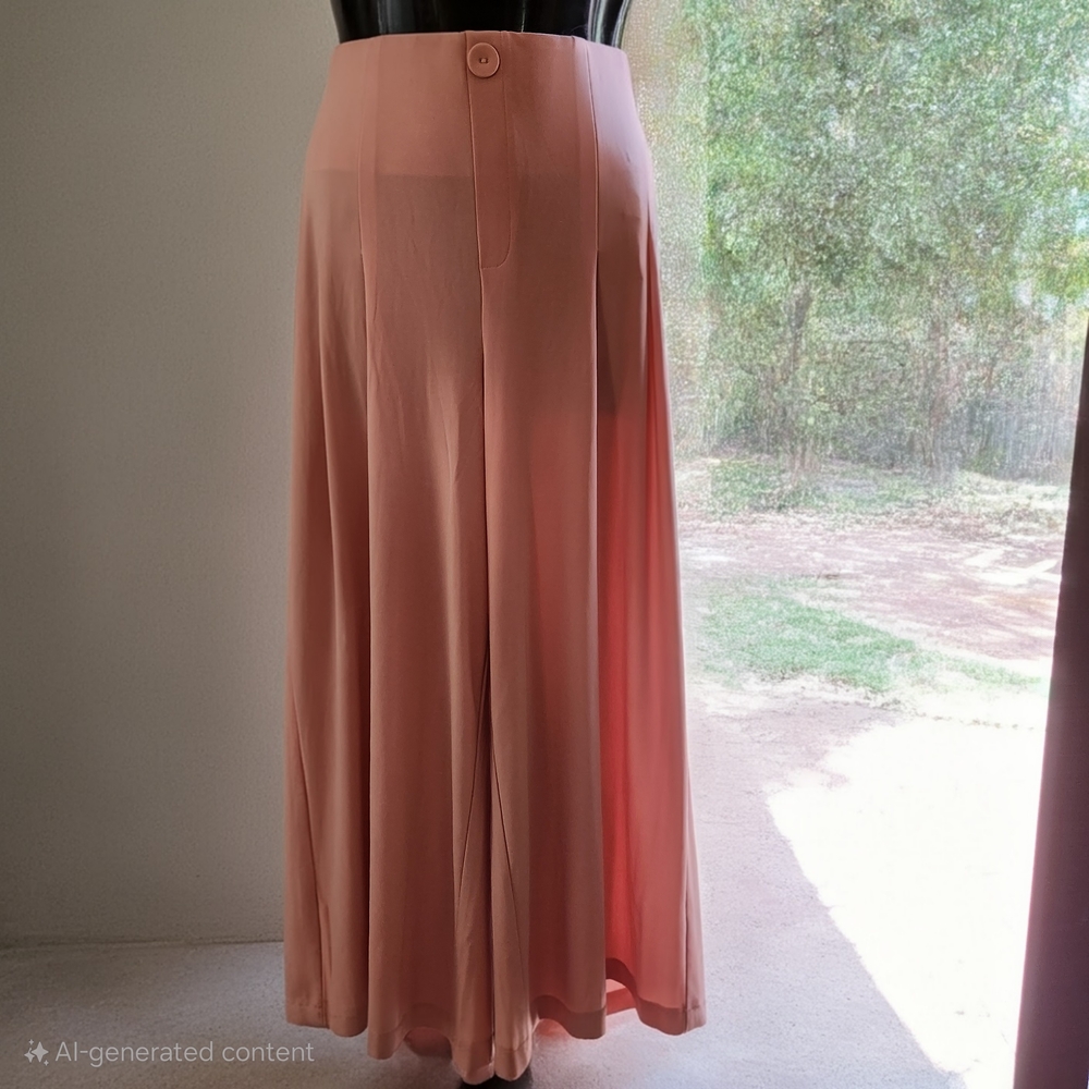 Nina Leonard Blush Maxi Skirt